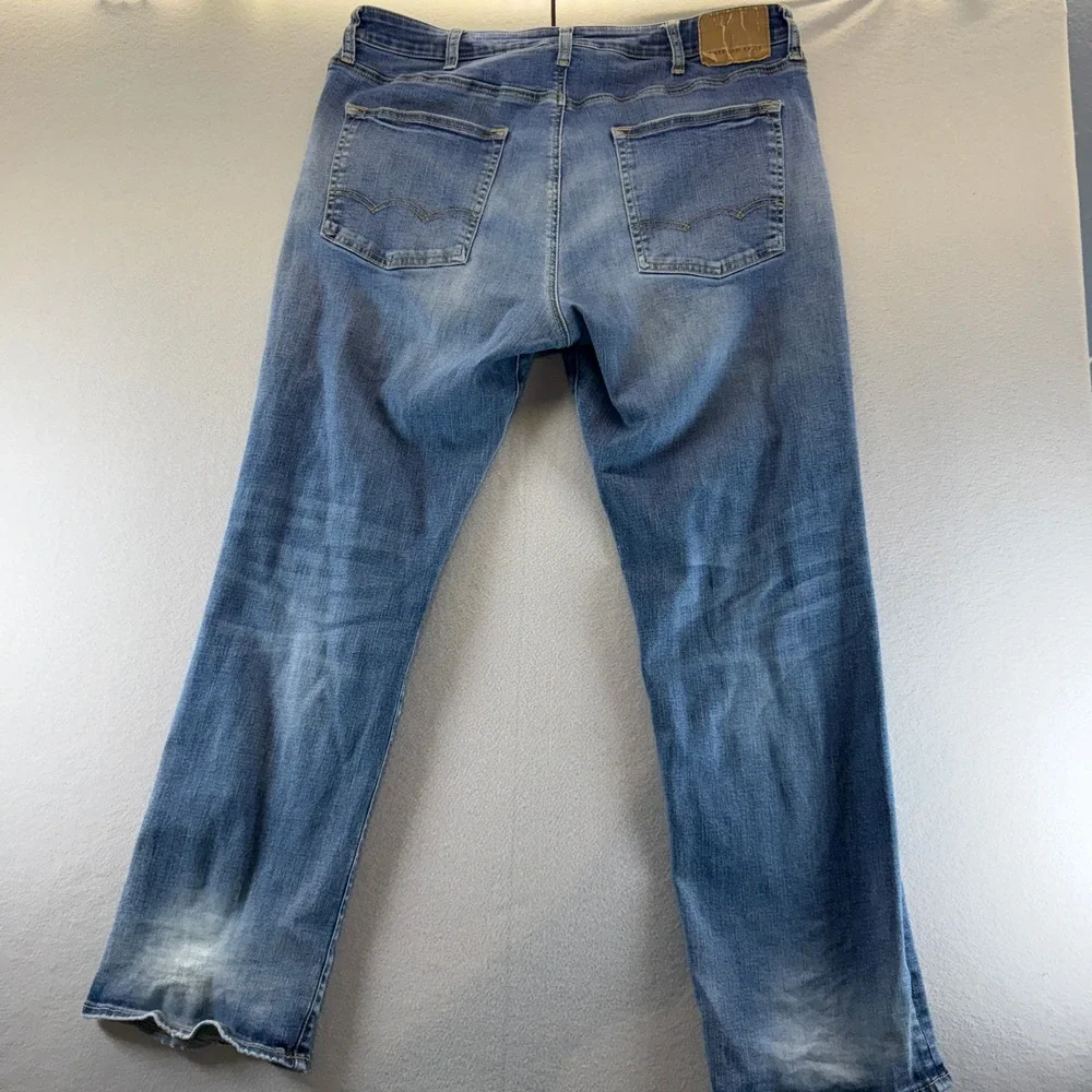 American Eagle Next Level Flex Mens Straight Leg Jeans Blue 38x32 Medium Wash